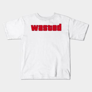 wasted driving game gaming meme Kids T-Shirt